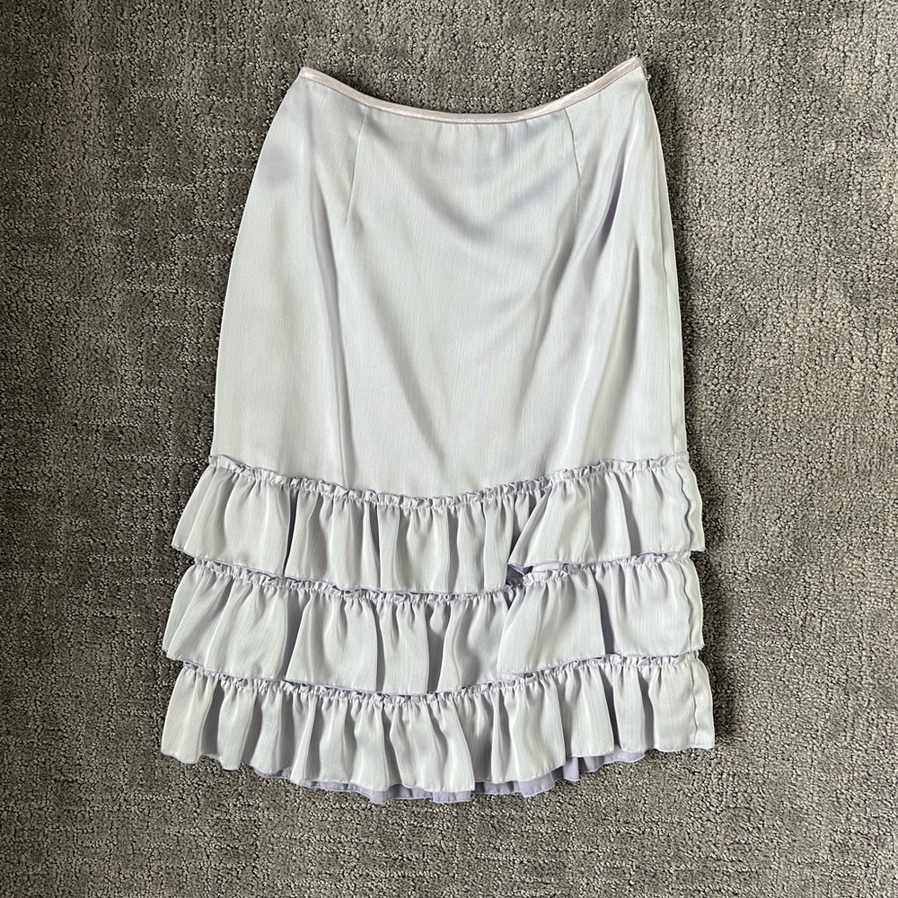 Moiselle Lilac Purple Tiered Pencil Skirt